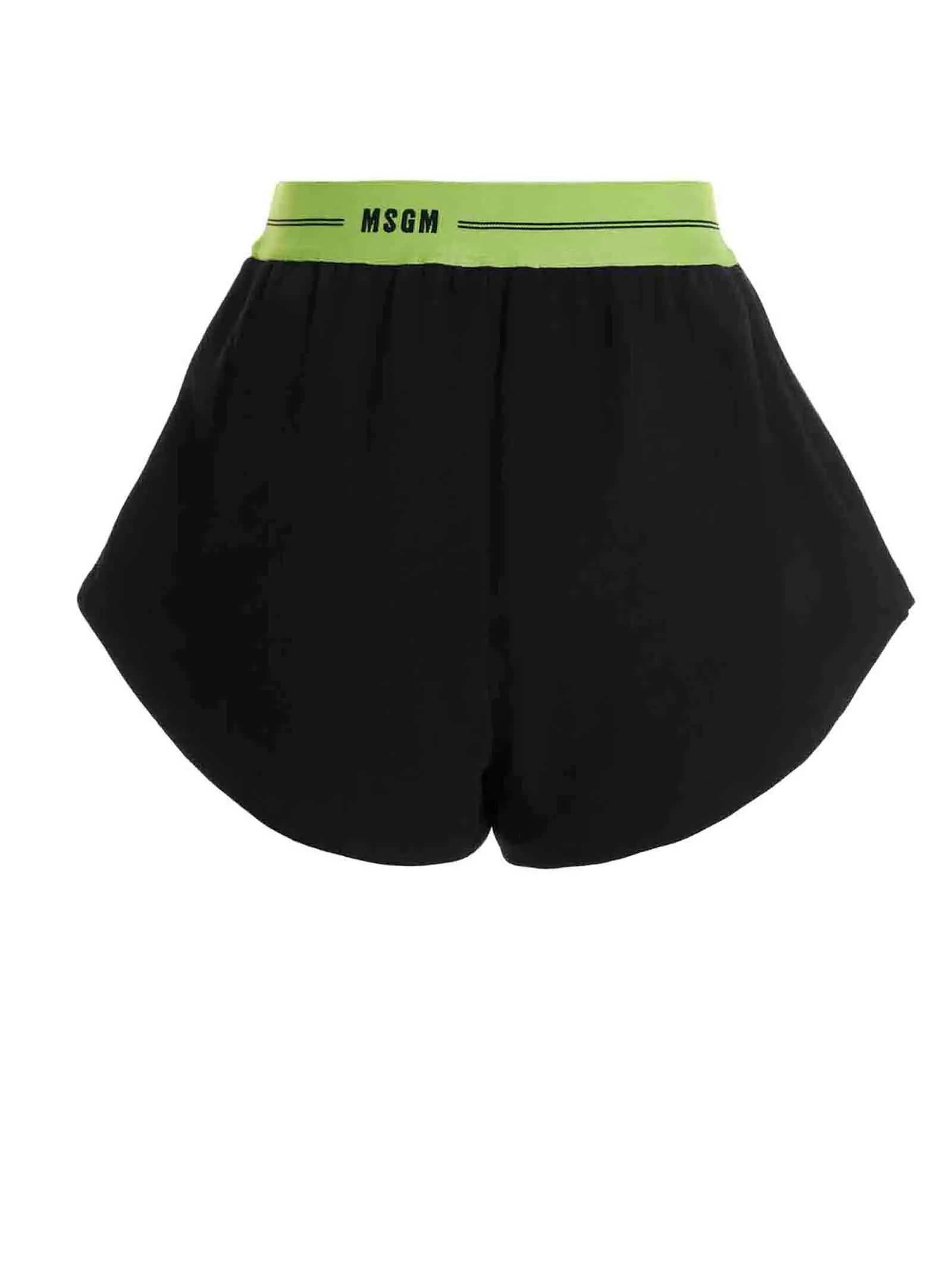 MSGM A-Line Logo Waistband Shorts
