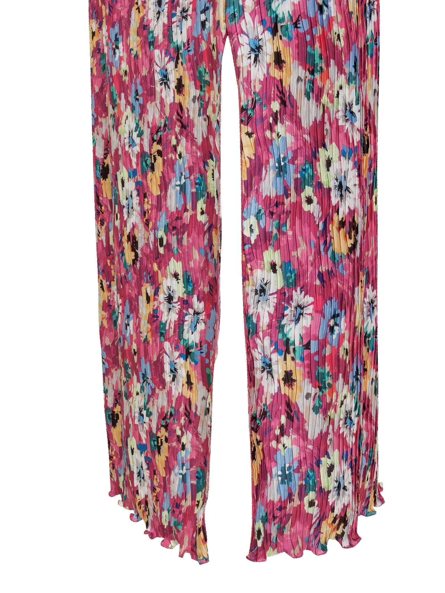 MSGM All-Over Printed Pleated Mini Skirt
