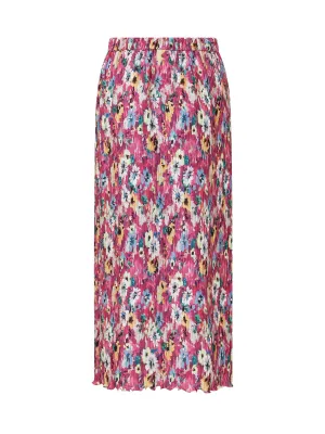 MSGM All-Over Printed Pleated Mini Skirt