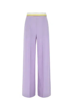 MSGM Elastic Waist Wide Leg Pants