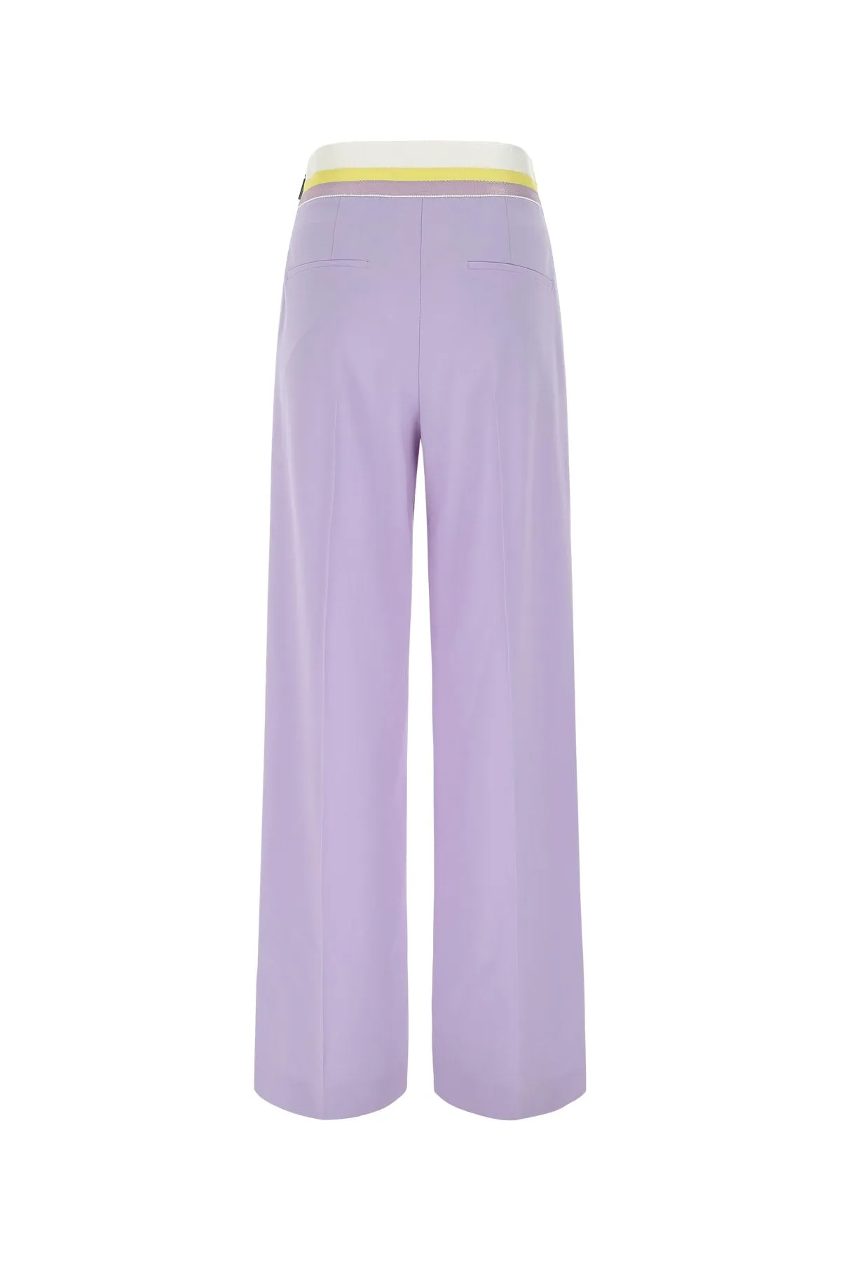 MSGM Elastic Waist Wide Leg Pants