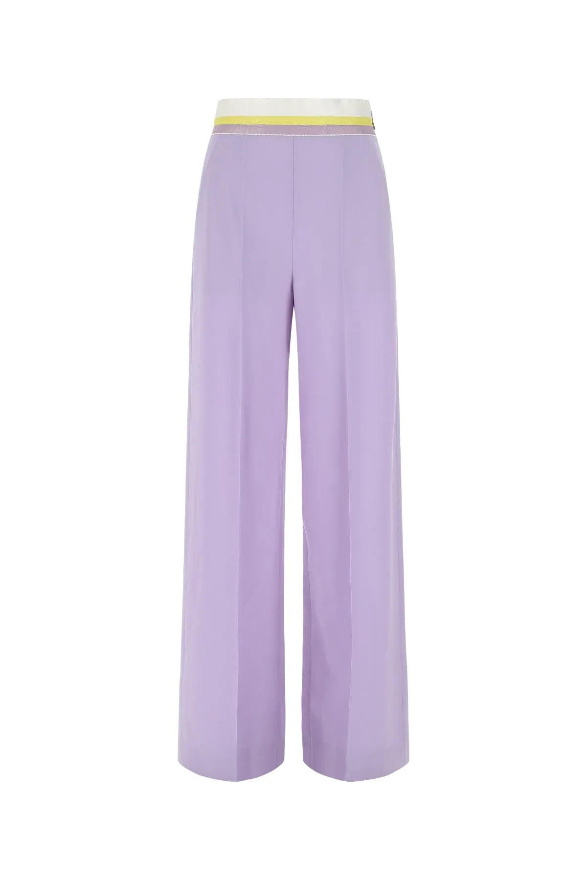 MSGM Elastic Waist Wide Leg Pants