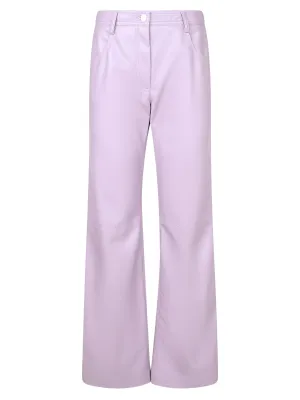 MSGM High-Waisted Straight Leg Trousers