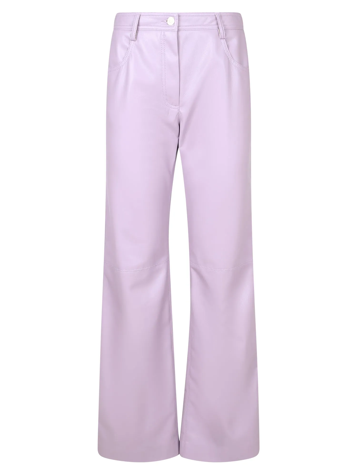 MSGM High-Waisted Straight Leg Trousers