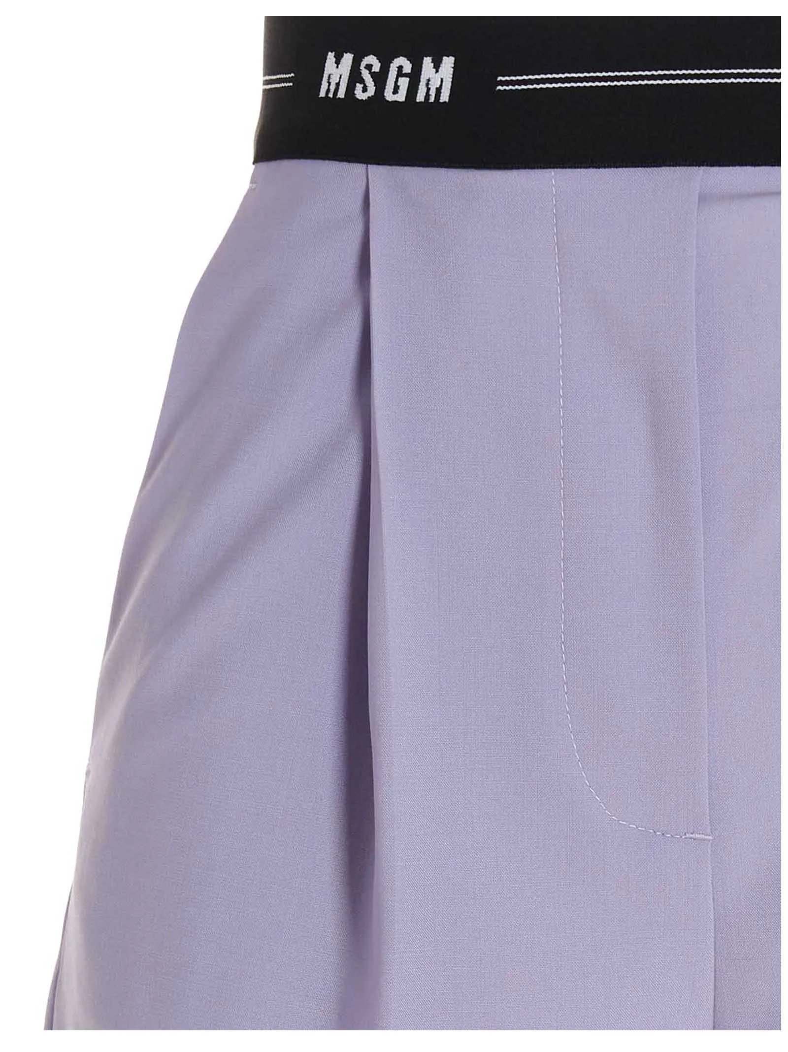 MSGM Logo Detailed Tailored Shorts