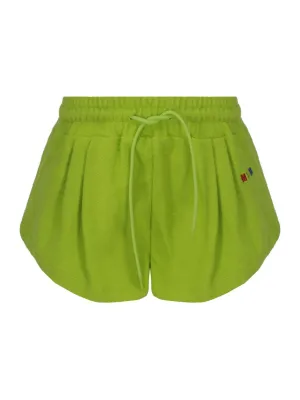MSGM Logo Embroidered Drawstring Shorts