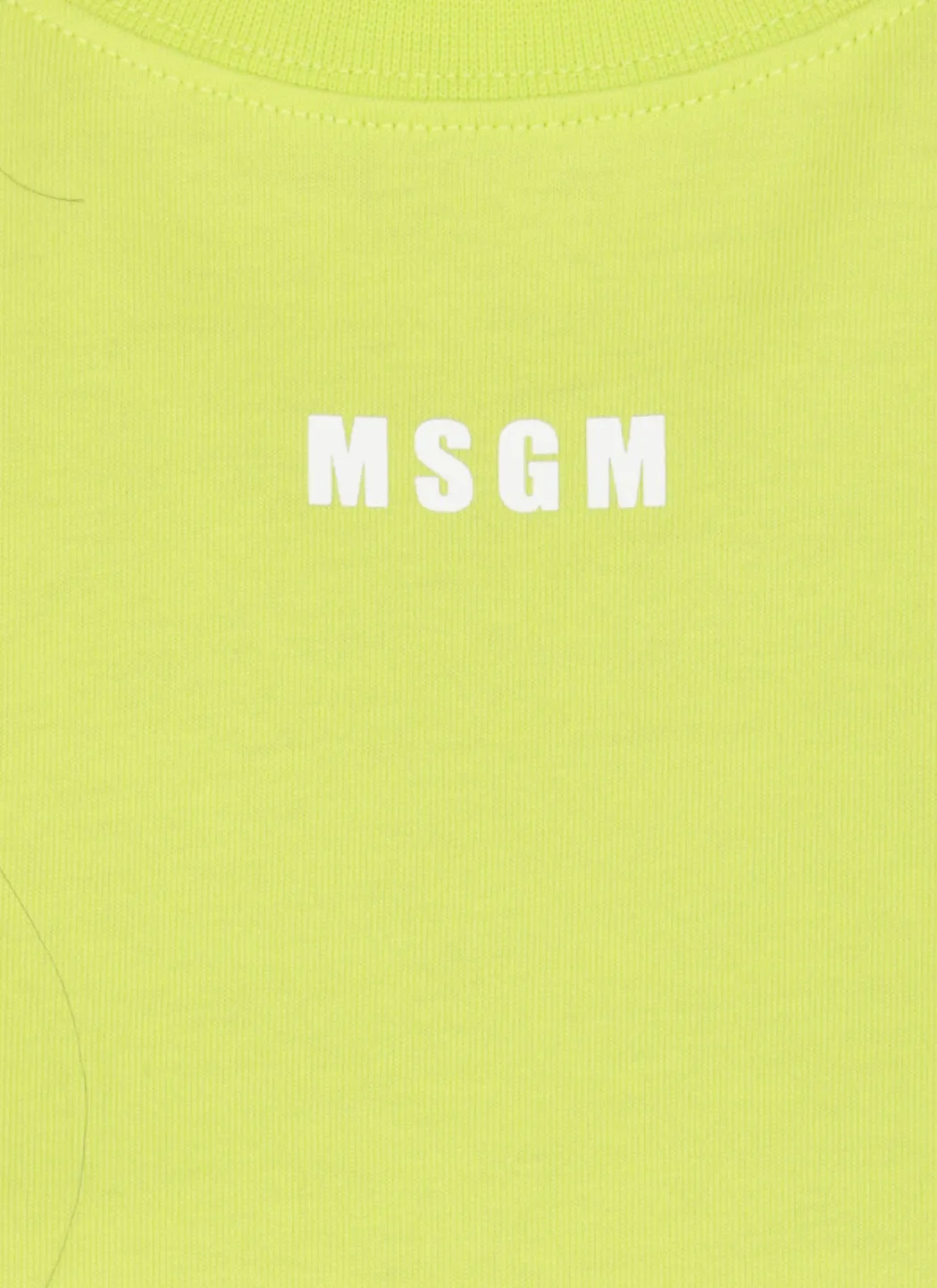 MSGM Logo Print Crewneck T-Shirt