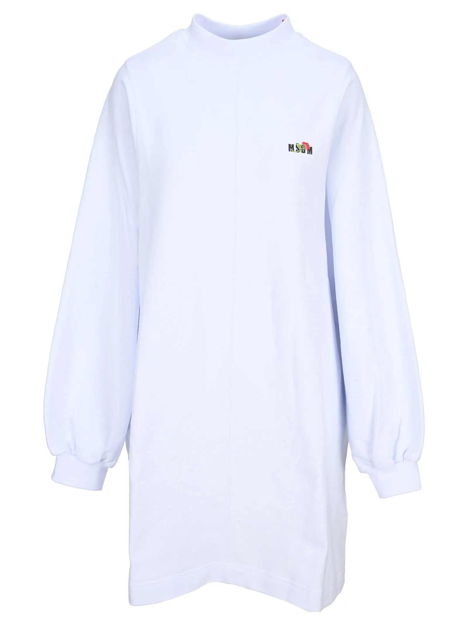 MSGM Logo Print Sweatshirt Dress