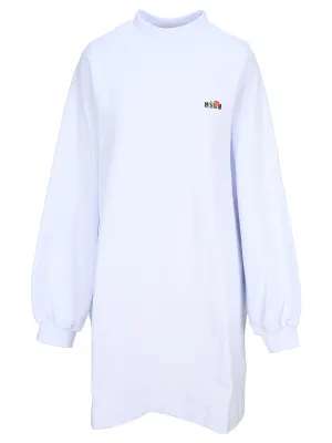 MSGM Logo Print Sweatshirt Dress