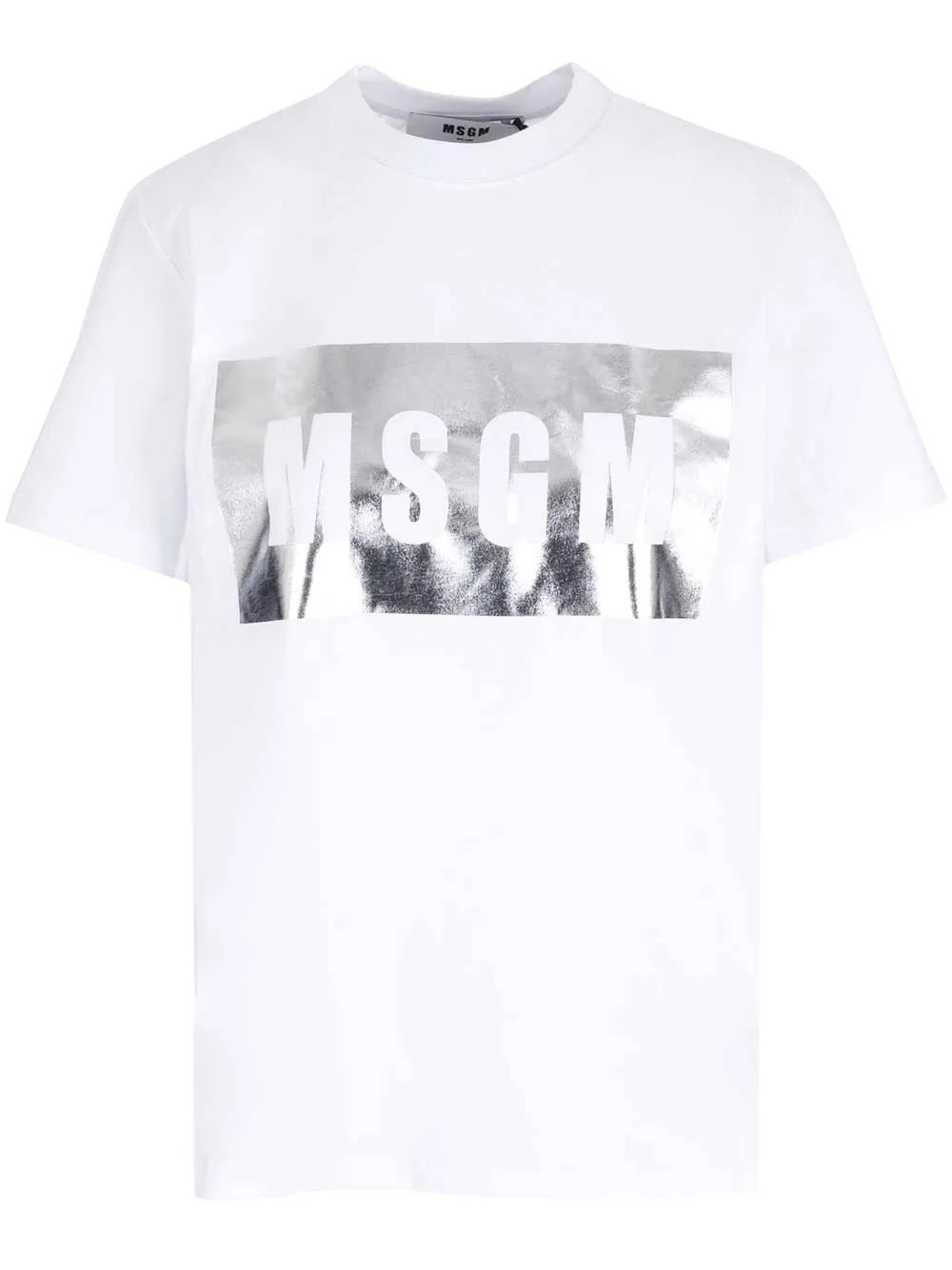 MSGM Logo Printed Crewneck T-Shirt