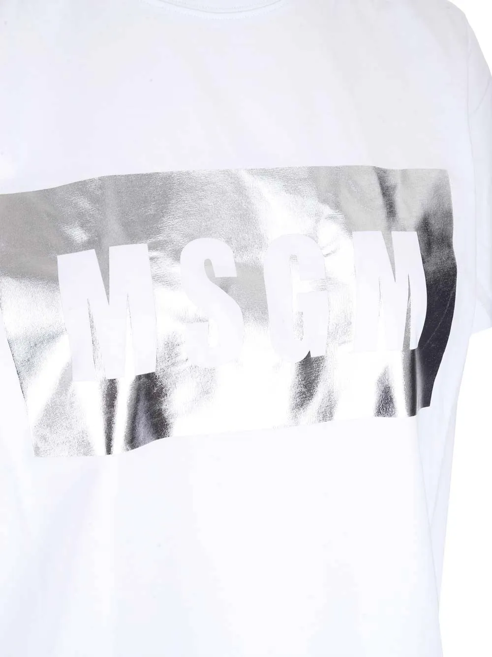 MSGM Logo Printed Crewneck T-Shirt