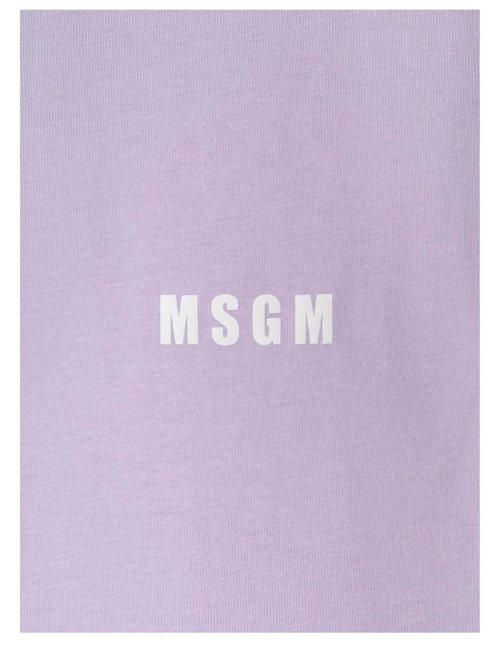 MSGM Logo Printed Crewneck T-Shirt