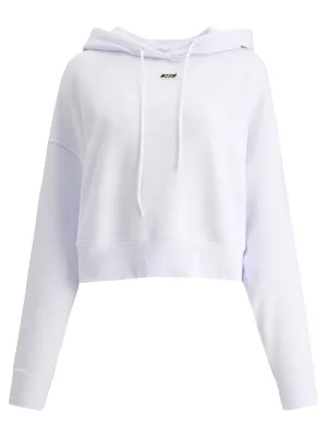MSGM Logo Printed Drawstring Hoodie