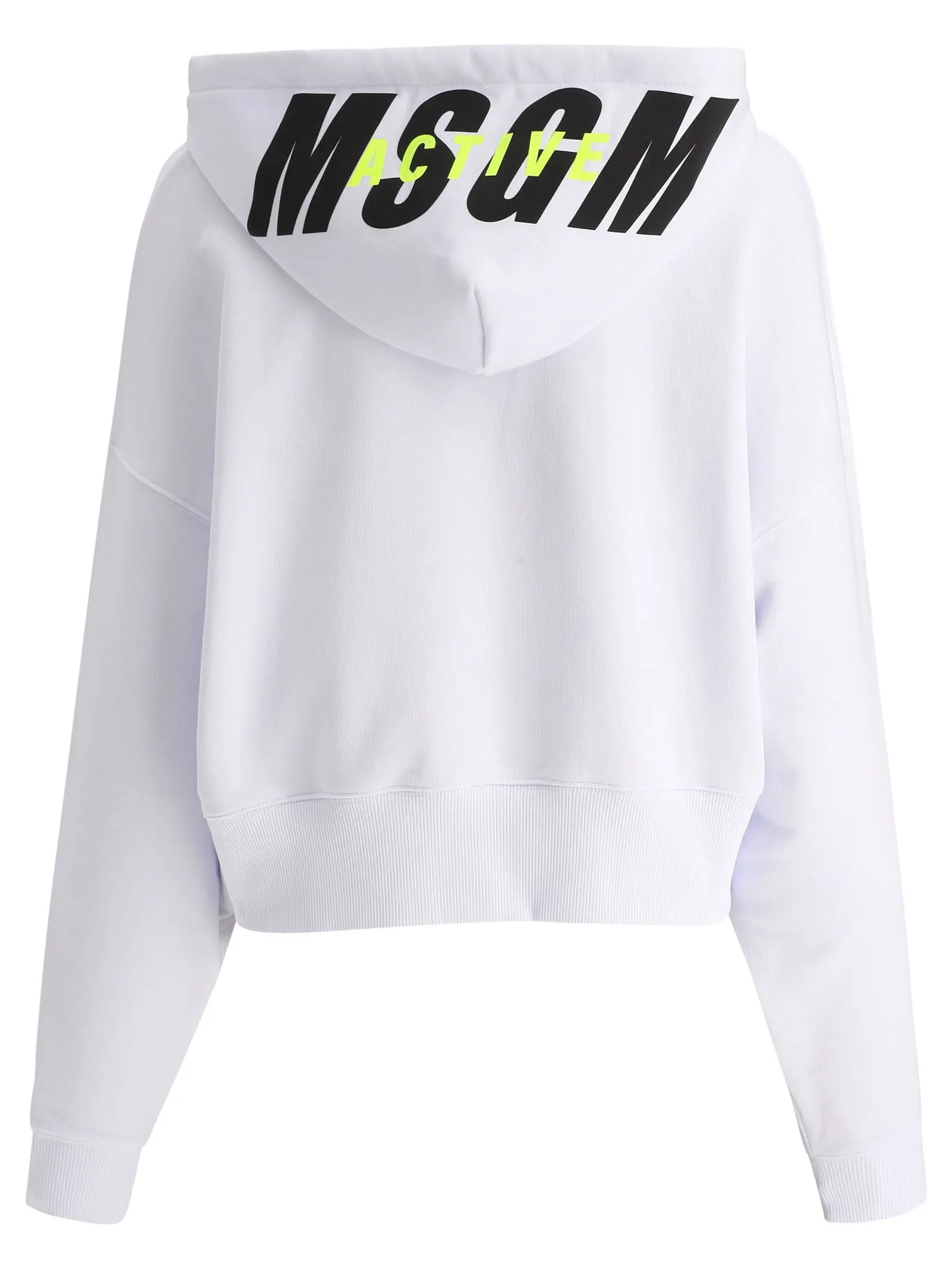 MSGM Logo Printed Drawstring Hoodie