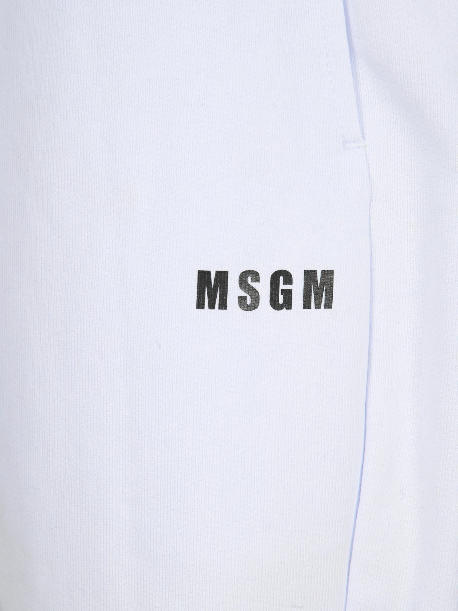 MSGM Logo Printed Wide Leg Track Pants