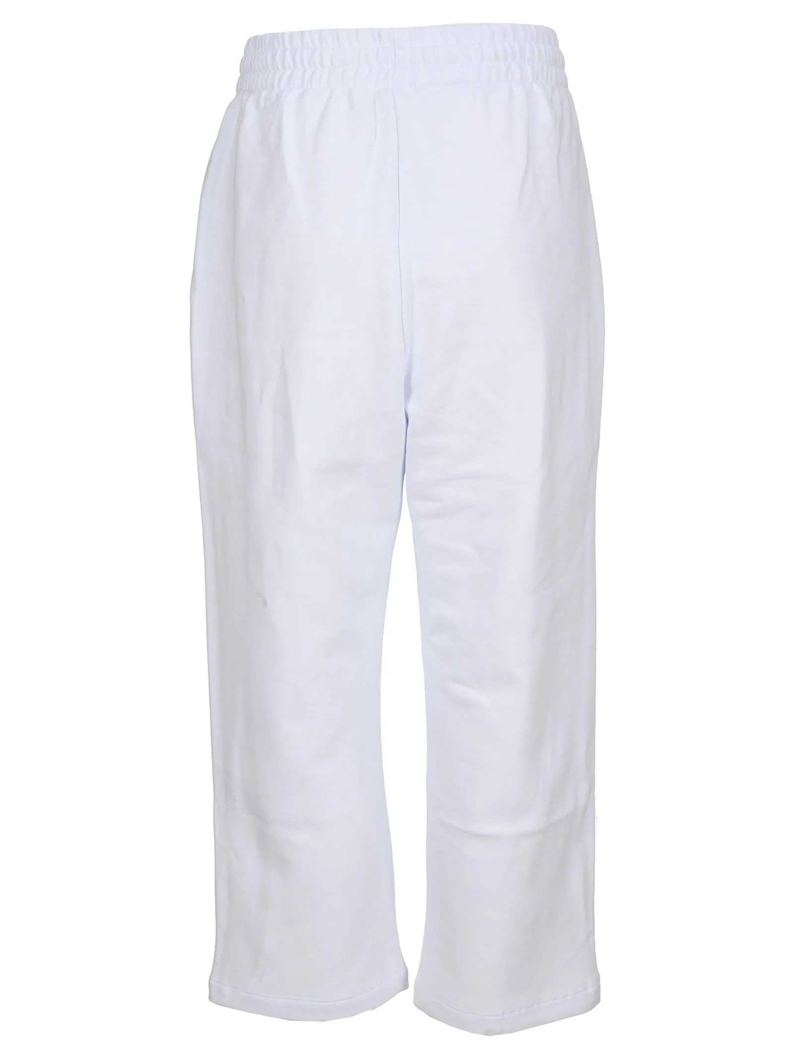 MSGM Logo Printed Wide Leg Track Pants