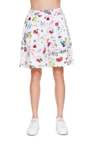 MSGM Printed Elasticated-Waist Shorts