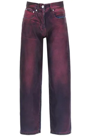 MSGM Straight-Leg Coated Jeans