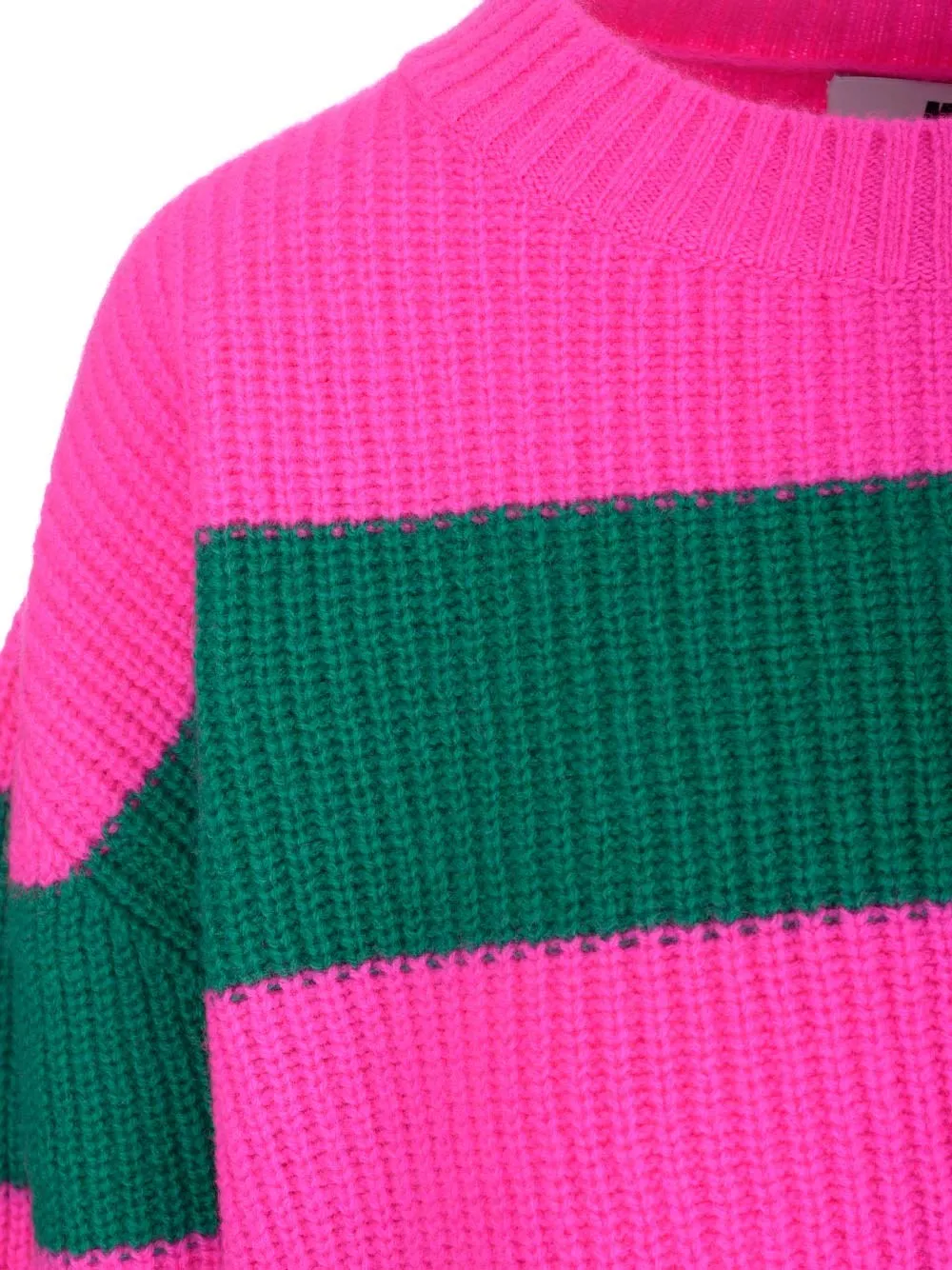 MSGM Striped Crewneck Knit Jumper
