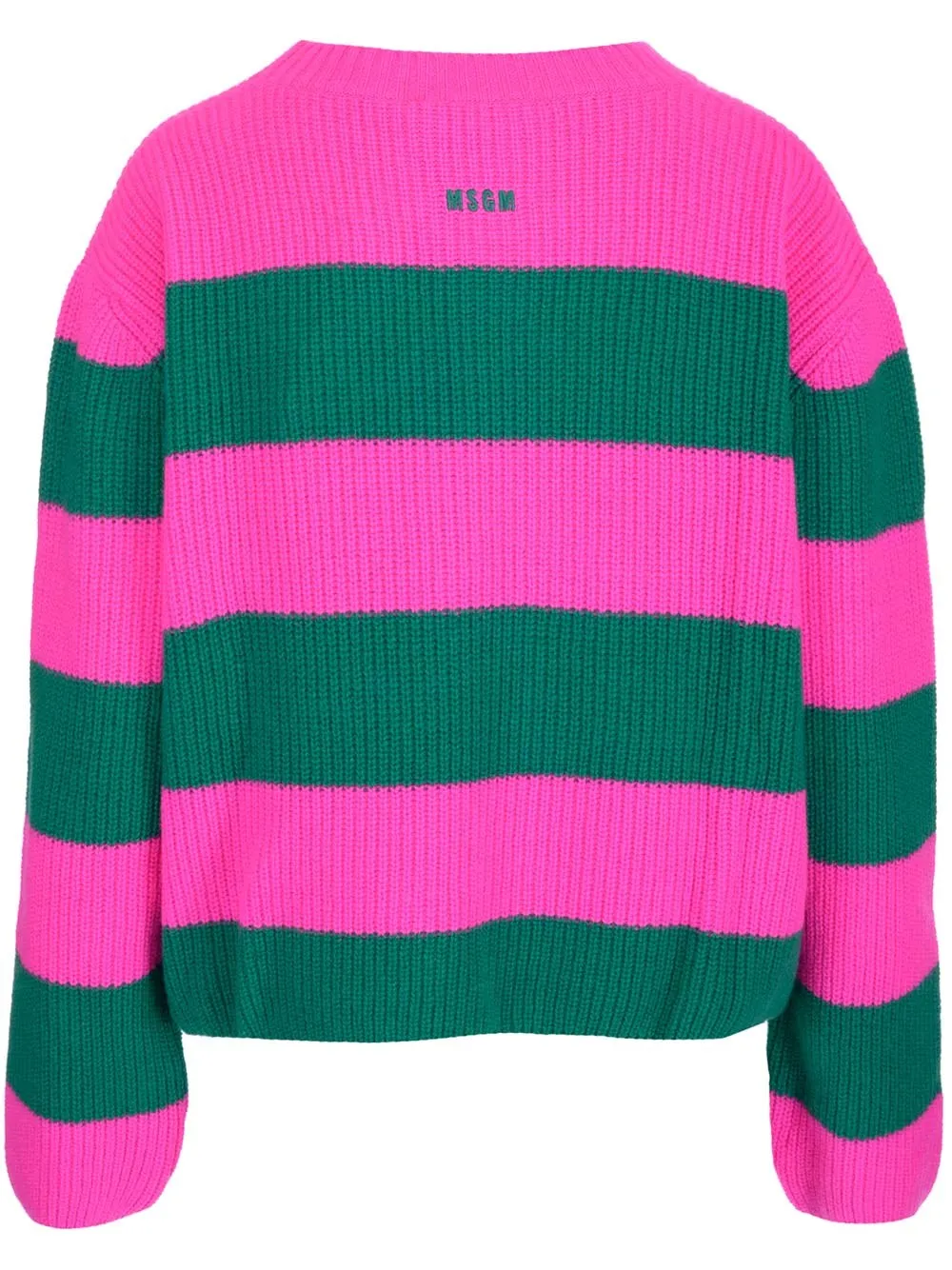MSGM Striped Crewneck Knit Jumper