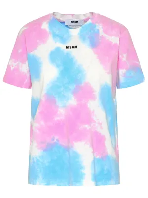 MSGM Tie Tye Effect Crewneck T-Shirt