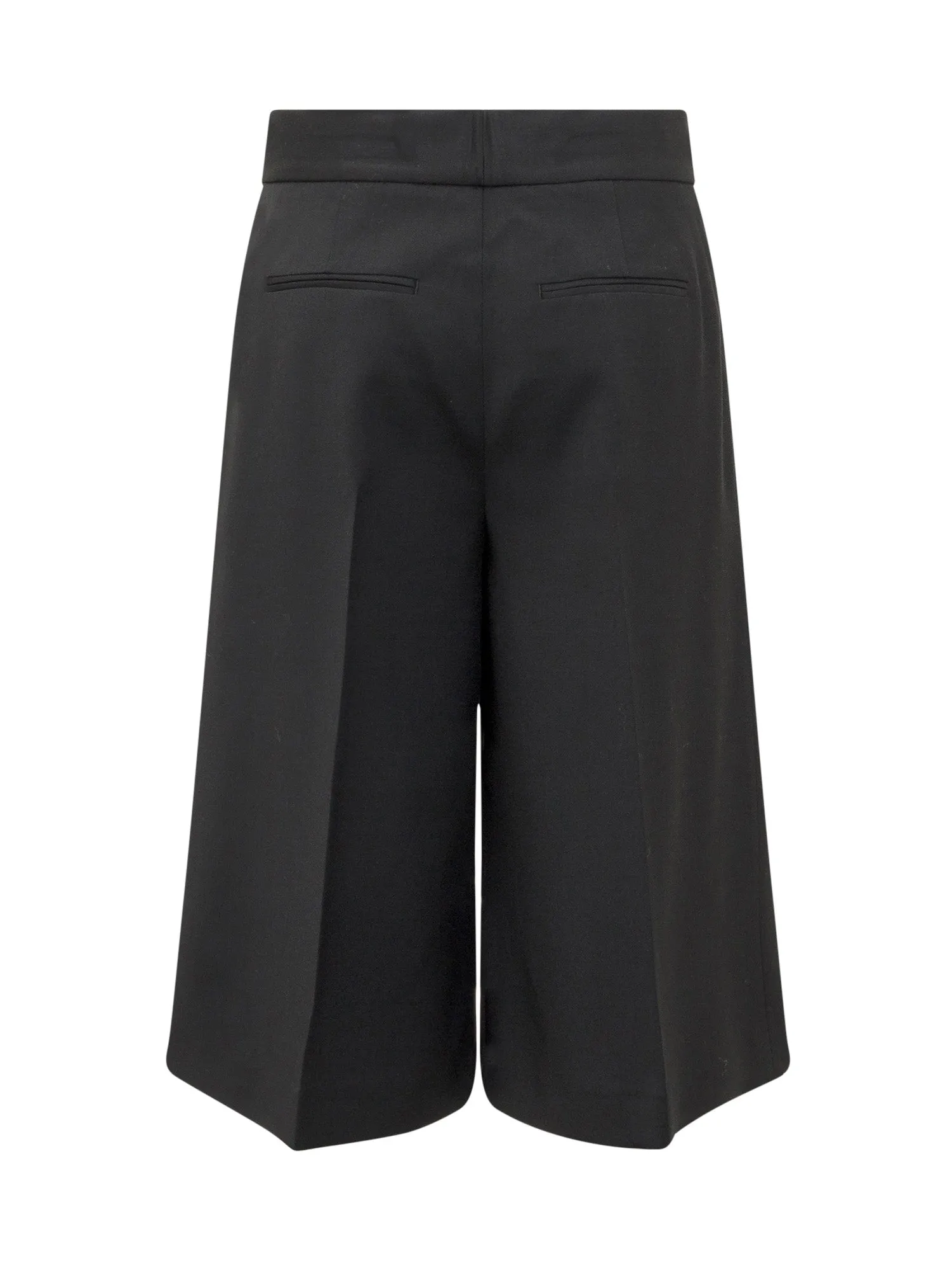 MSGM Wide Leg Bermuda Shorts