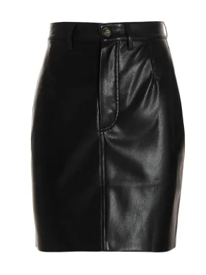 Nanushka Faux Leather High Waist Mini Skirt