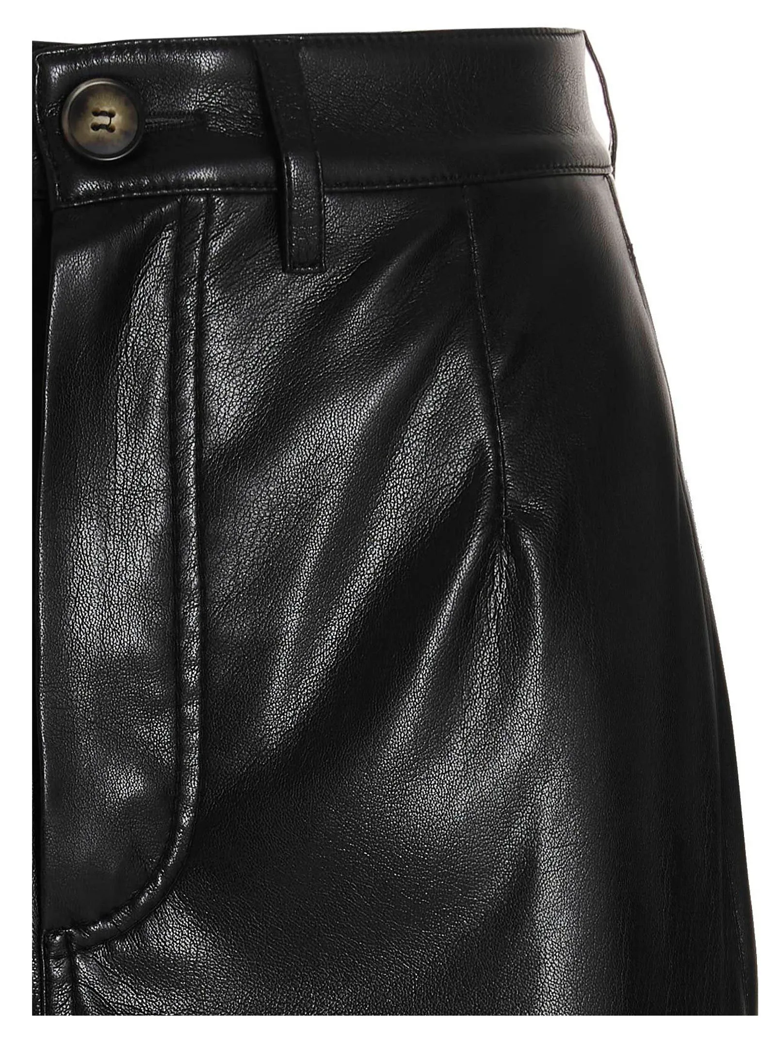 Nanushka Faux Leather High Waist Mini Skirt