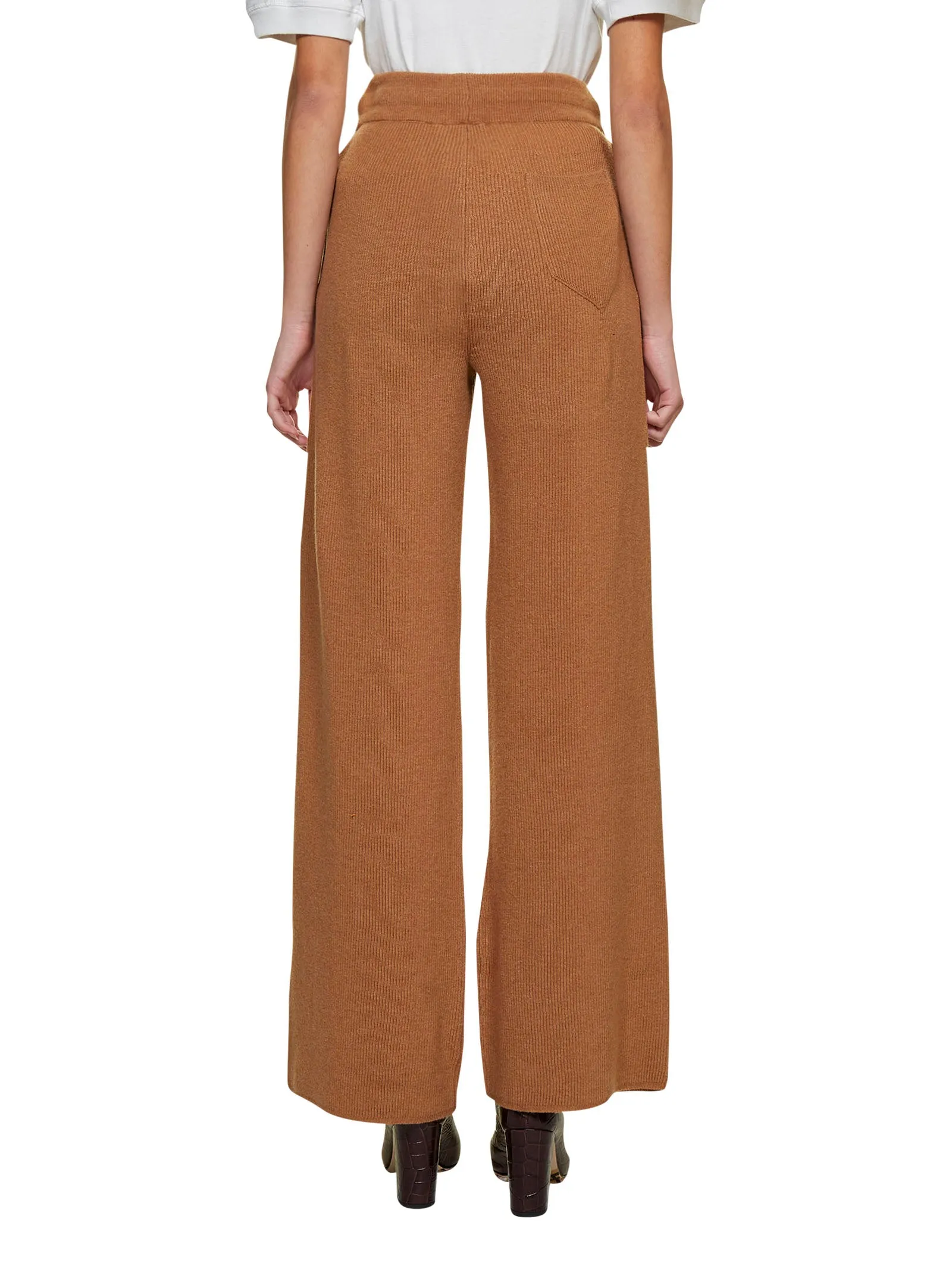 Nanushka Oni Straight-Leg Knitted Trousers