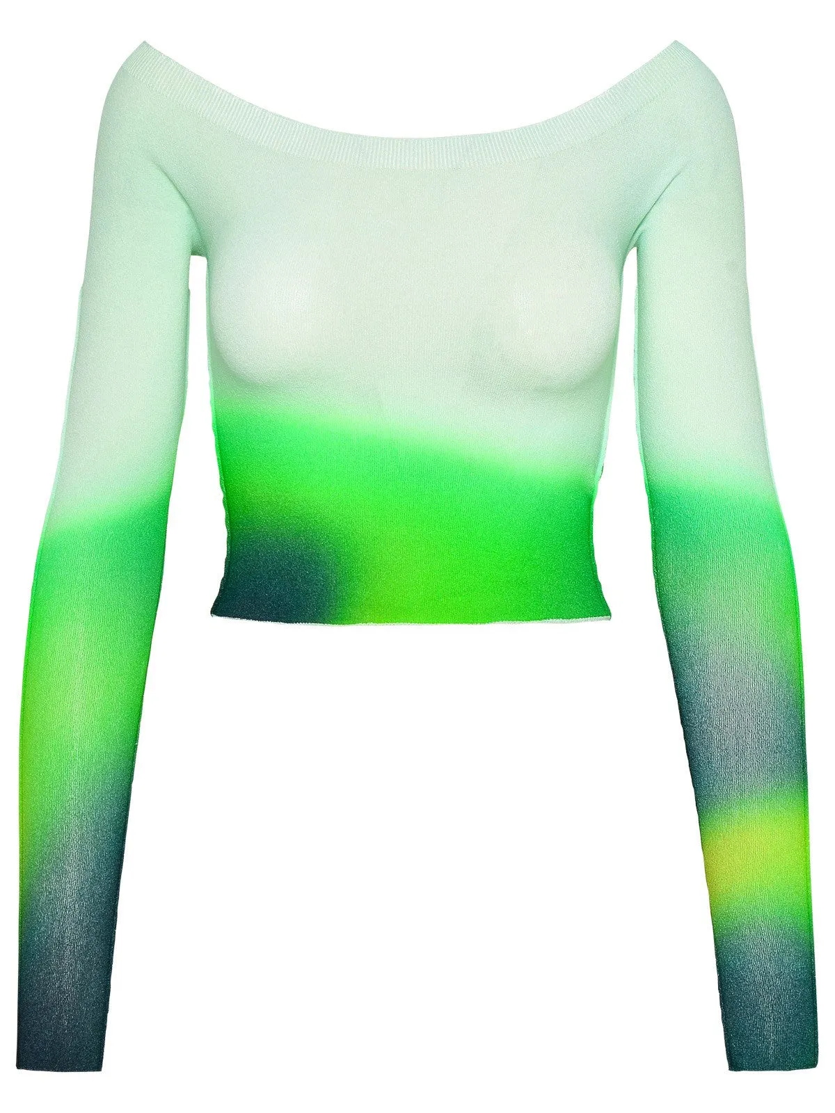Off-White Blurred Seamless Knit Top
