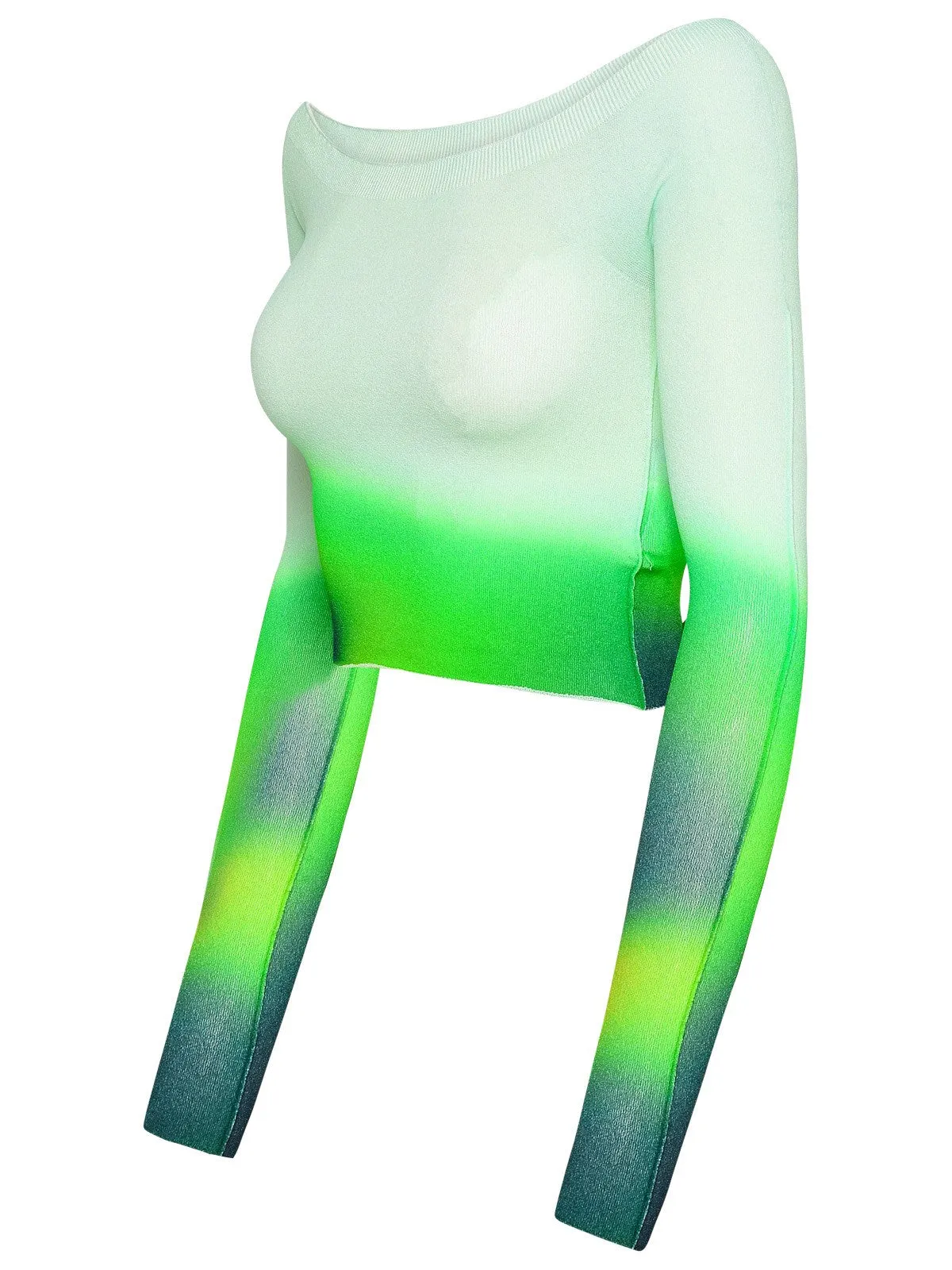 Off-White Blurred Seamless Knit Top