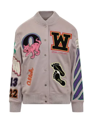 Off-White EMBR Patch Bomber Jacket
