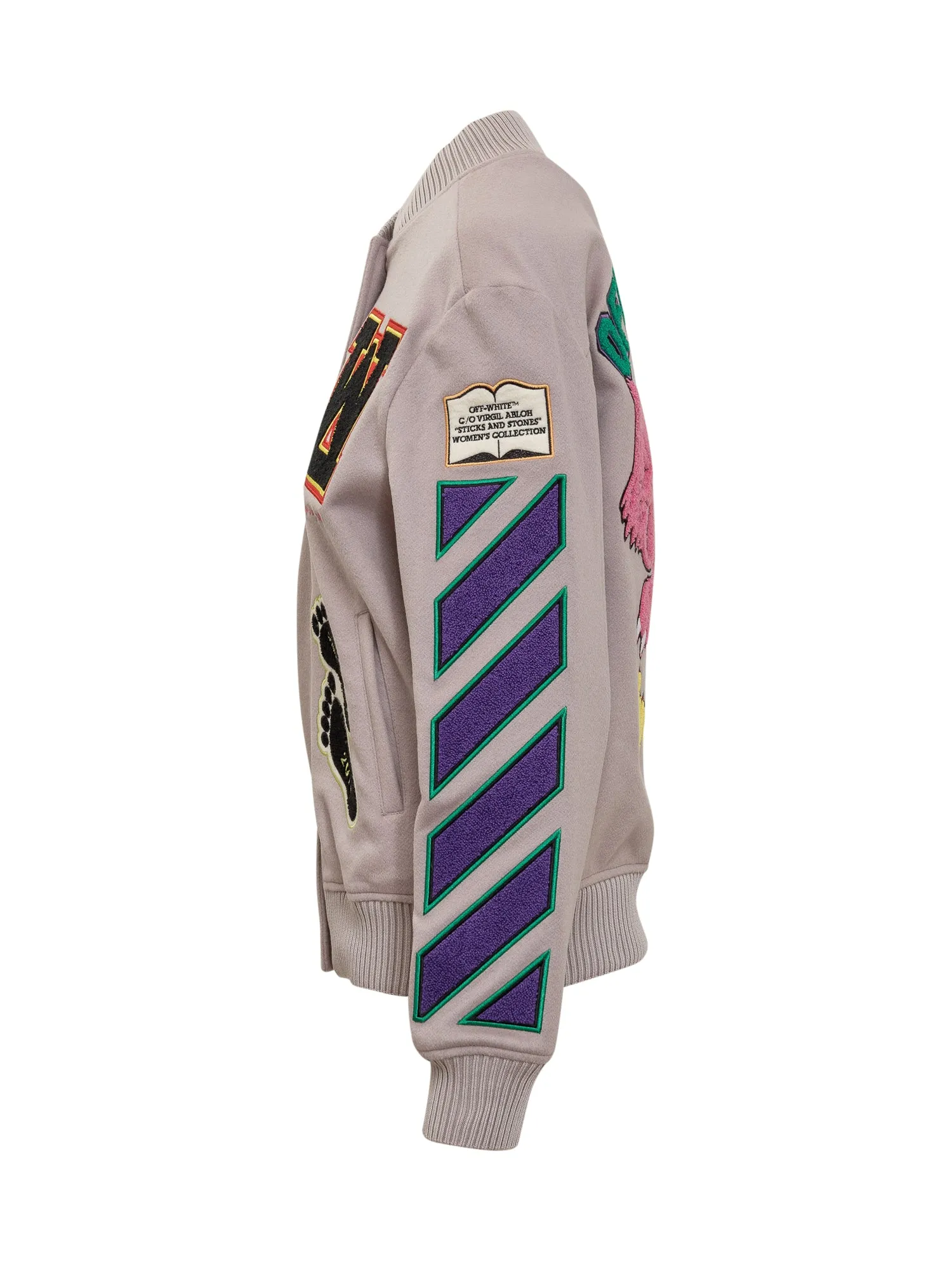 Off-White EMBR Patch Bomber Jacket