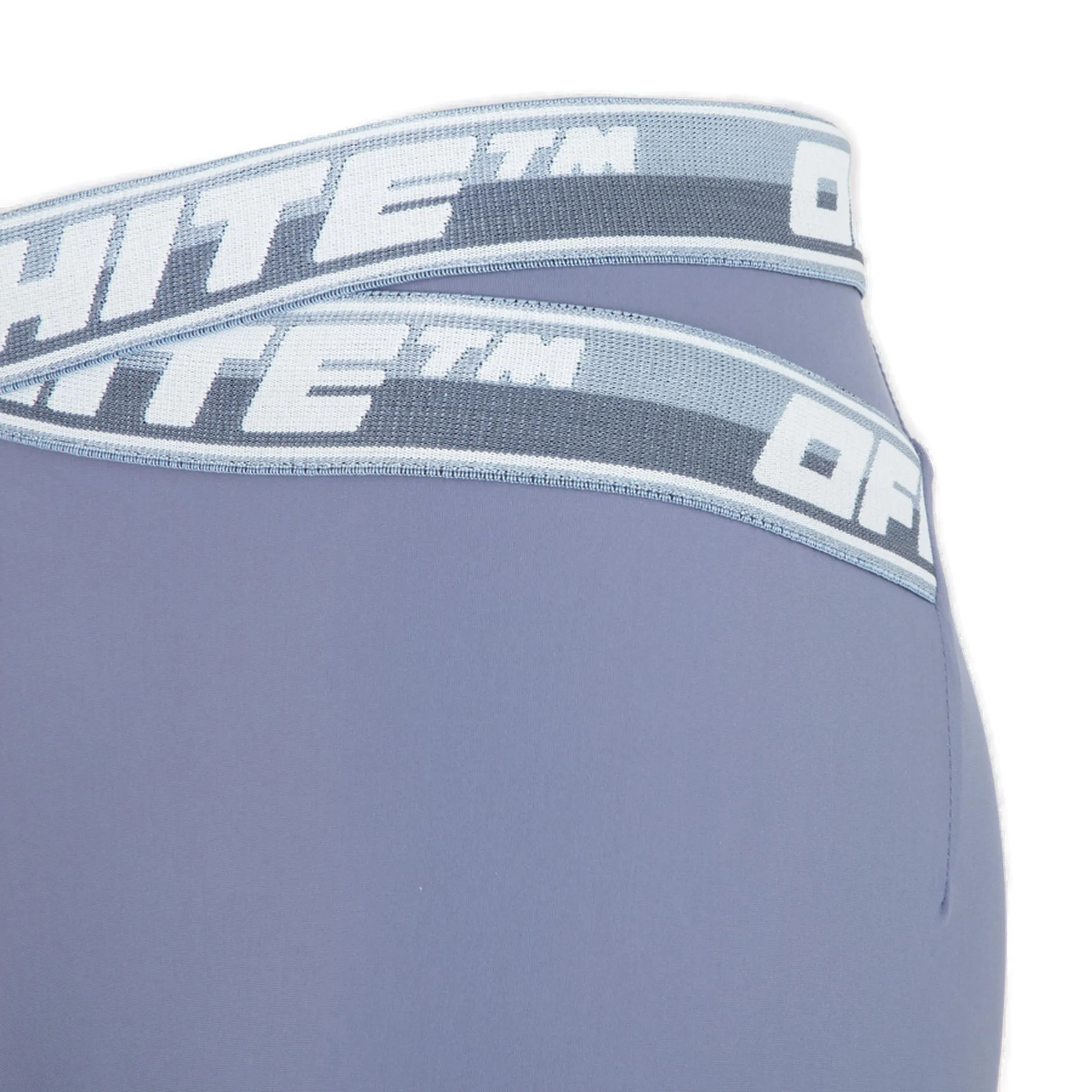 Off-White High Waist Logo-Tape Cycling Shorts