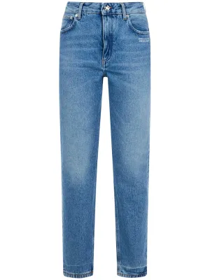 Off-White Logo Patch Mid-Rise Skinny Jeans