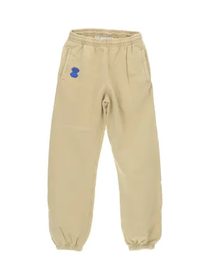 Off-White Logo Patch Straight Leg Trousers