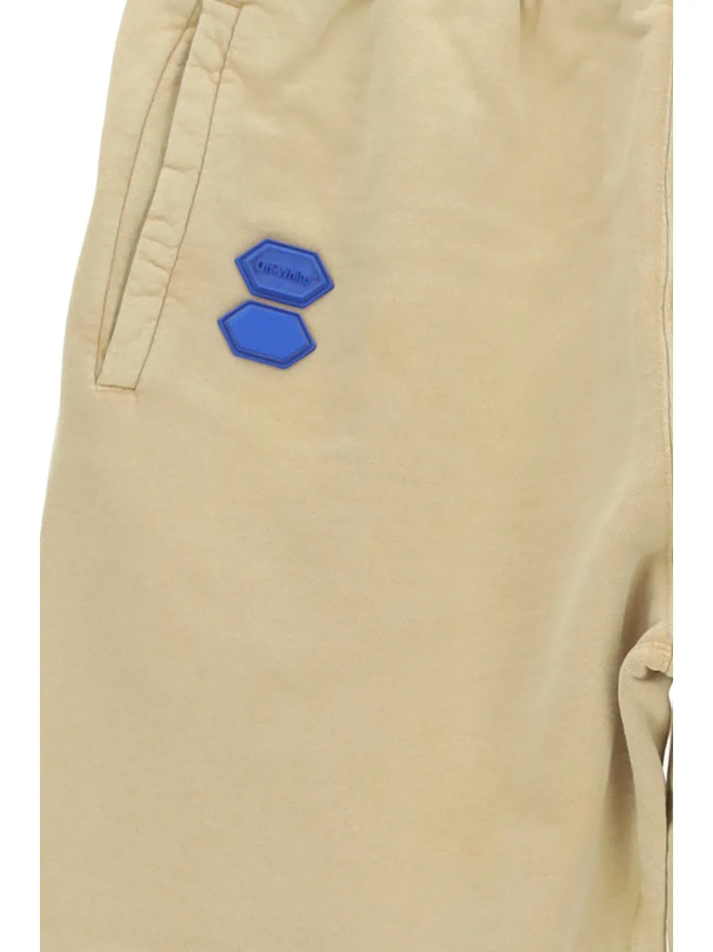 Off-White Logo Patch Straight Leg Trousers