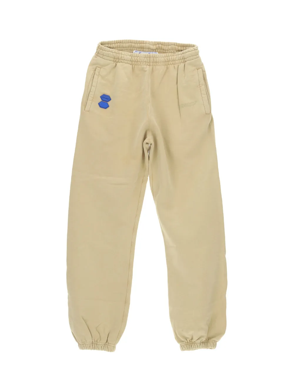 Off-White Logo Patch Straight Leg Trousers