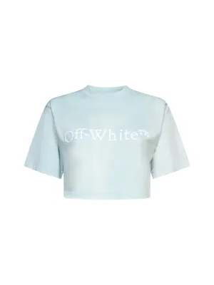 Off-White Logo Printed Cropped T-Shirt