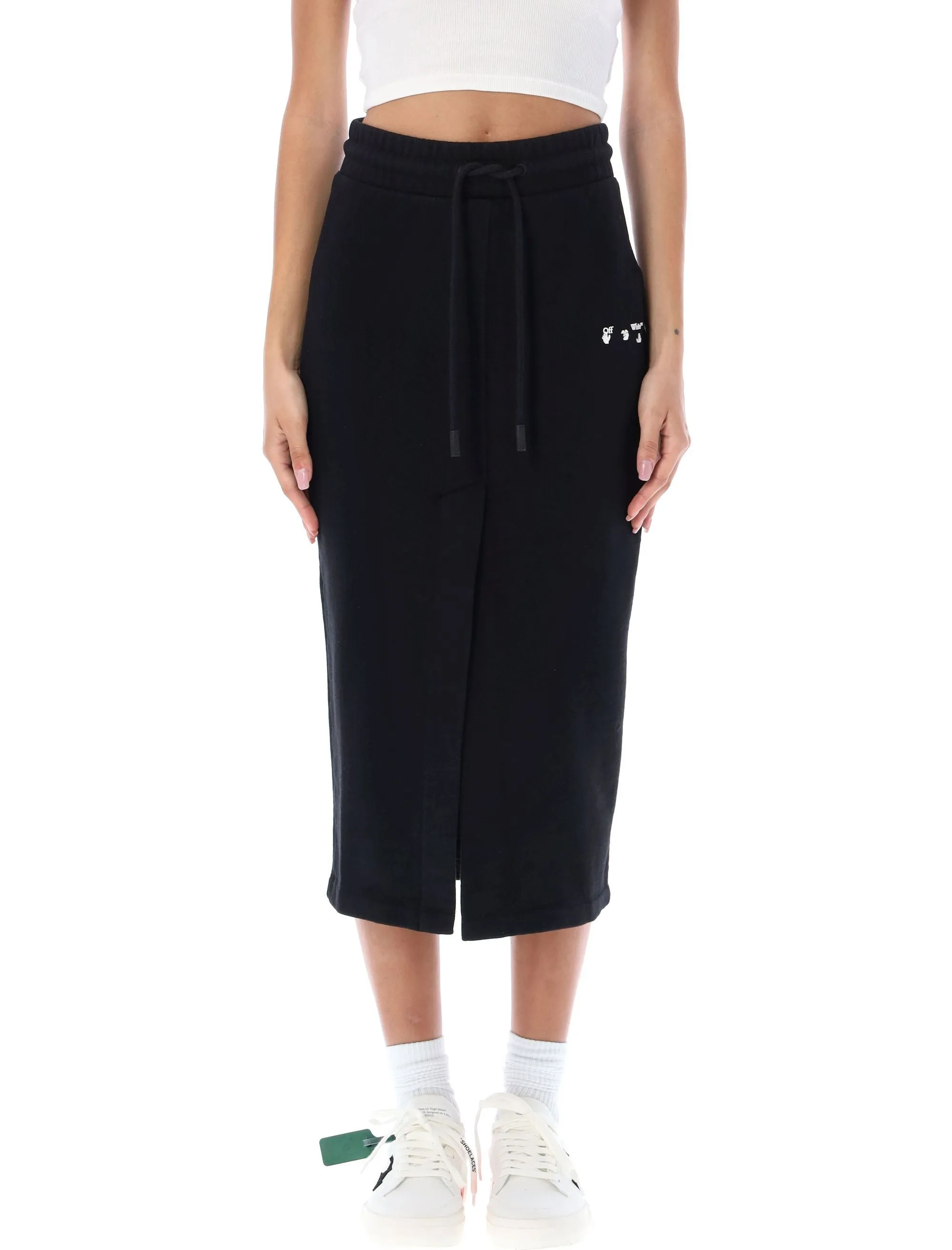 Off-White Swimming-Man Cut-Out High Waist Skirt