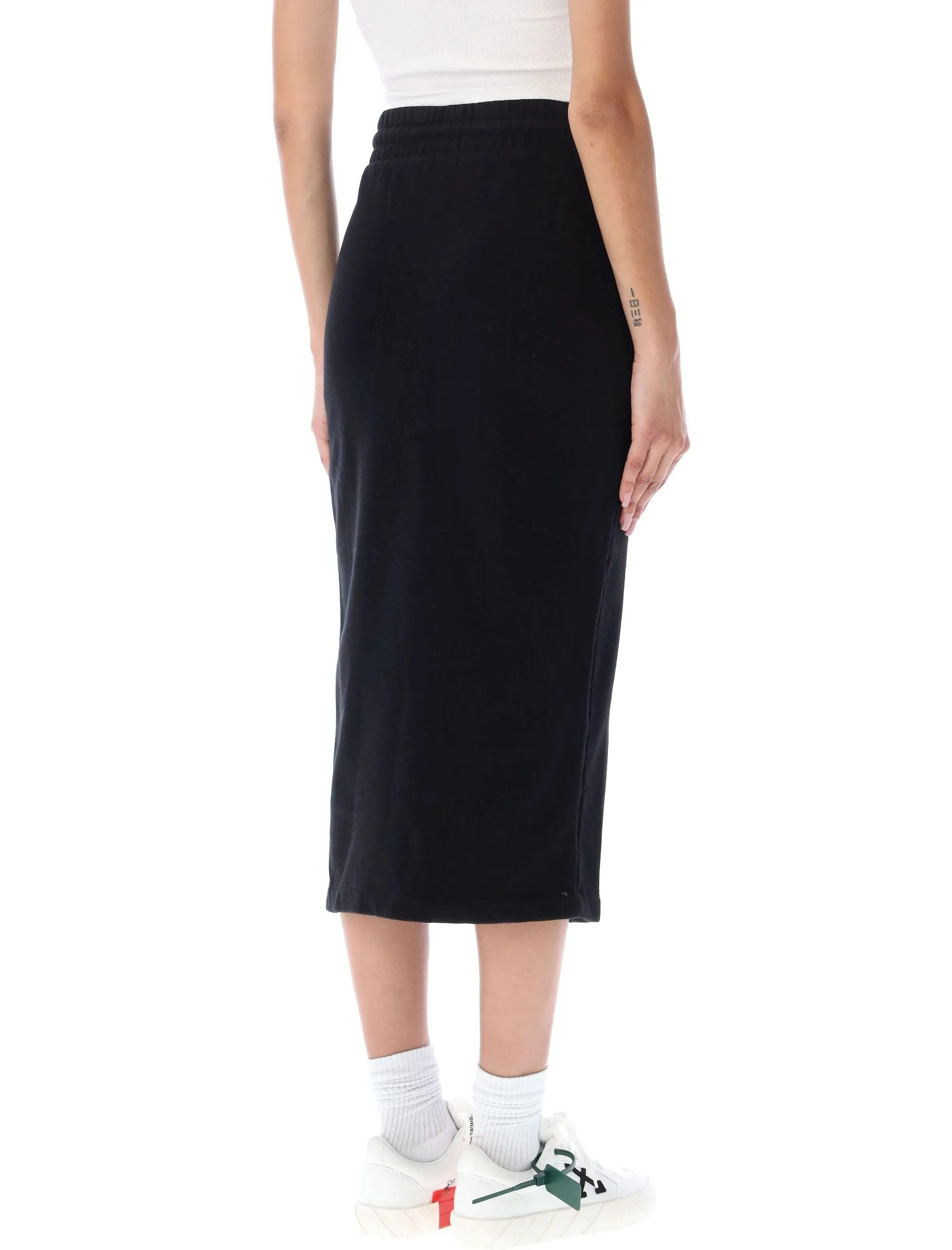 Off-White Swimming-Man Cut-Out High Waist Skirt