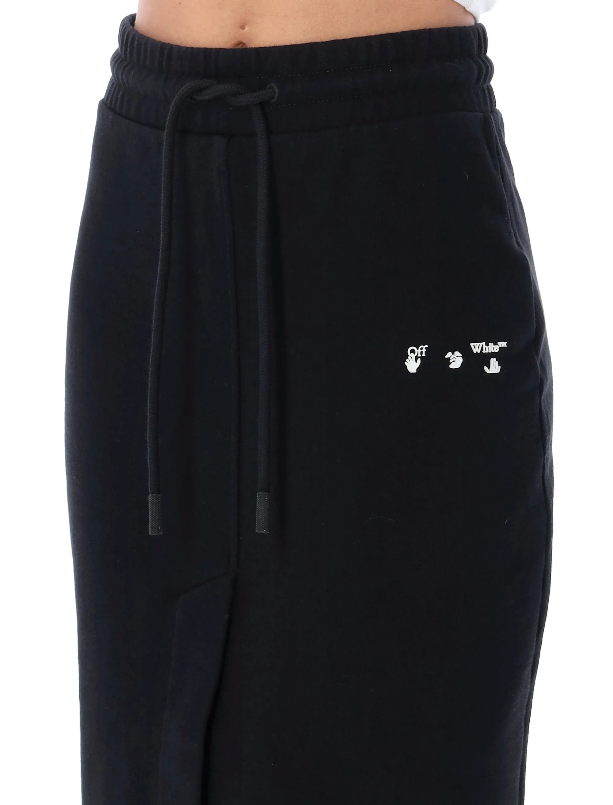 Off-White Swimming-Man Cut-Out High Waist Skirt