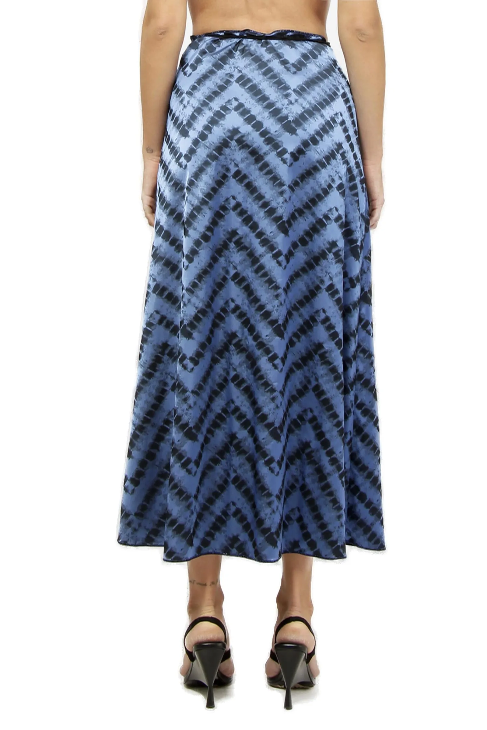 Osree Animal Print High-Rise Midi Skirt