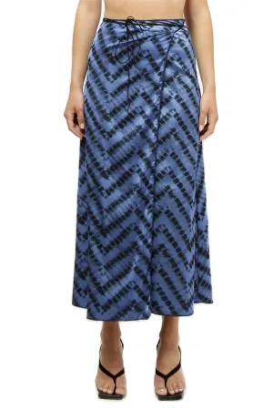 Osree Animal Print High-Rise Midi Skirt
