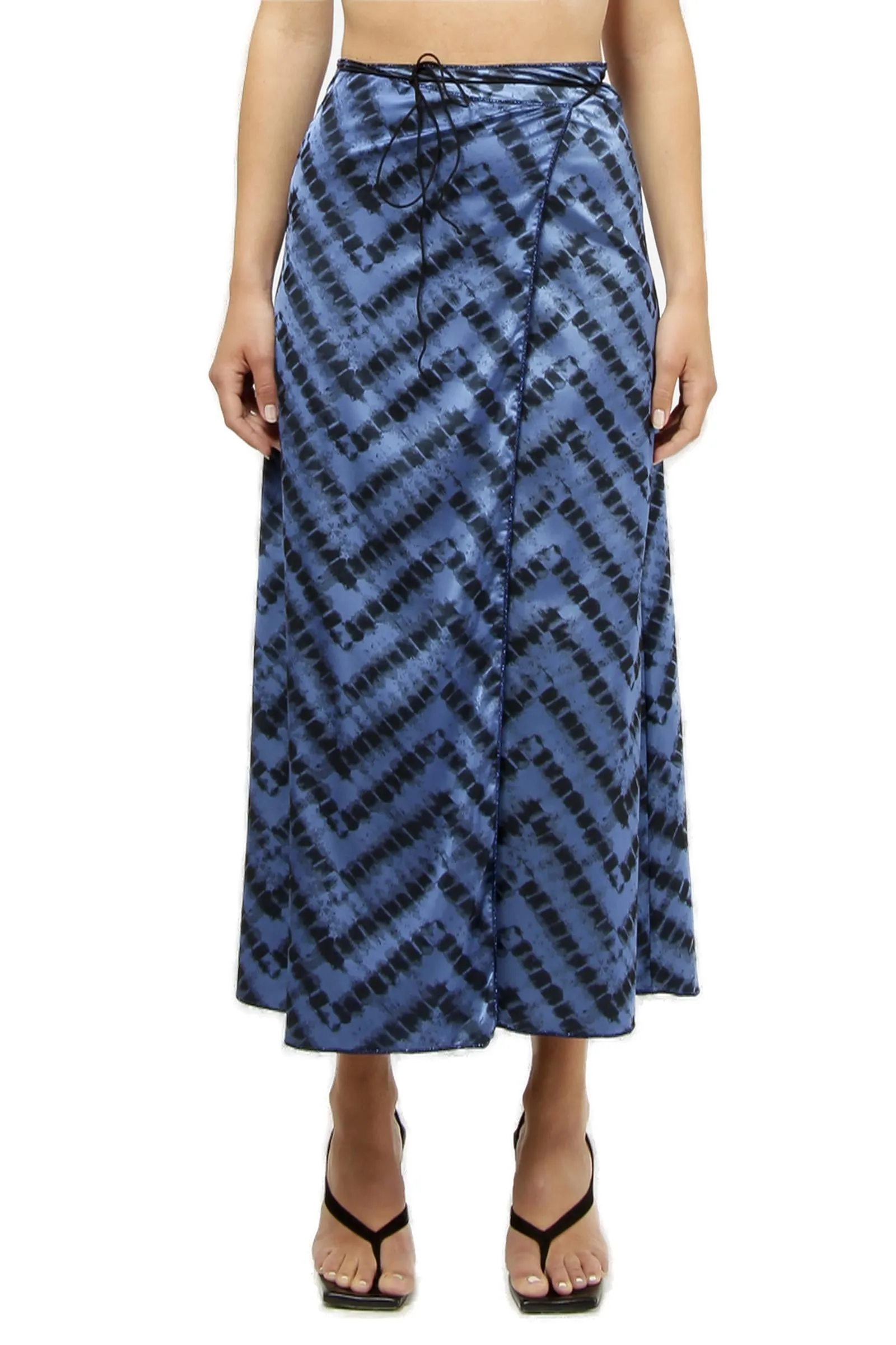 Osree Animal Print High-Rise Midi Skirt