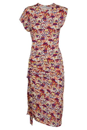 Paco Rabanne Floral-Printed Round Neck Dress