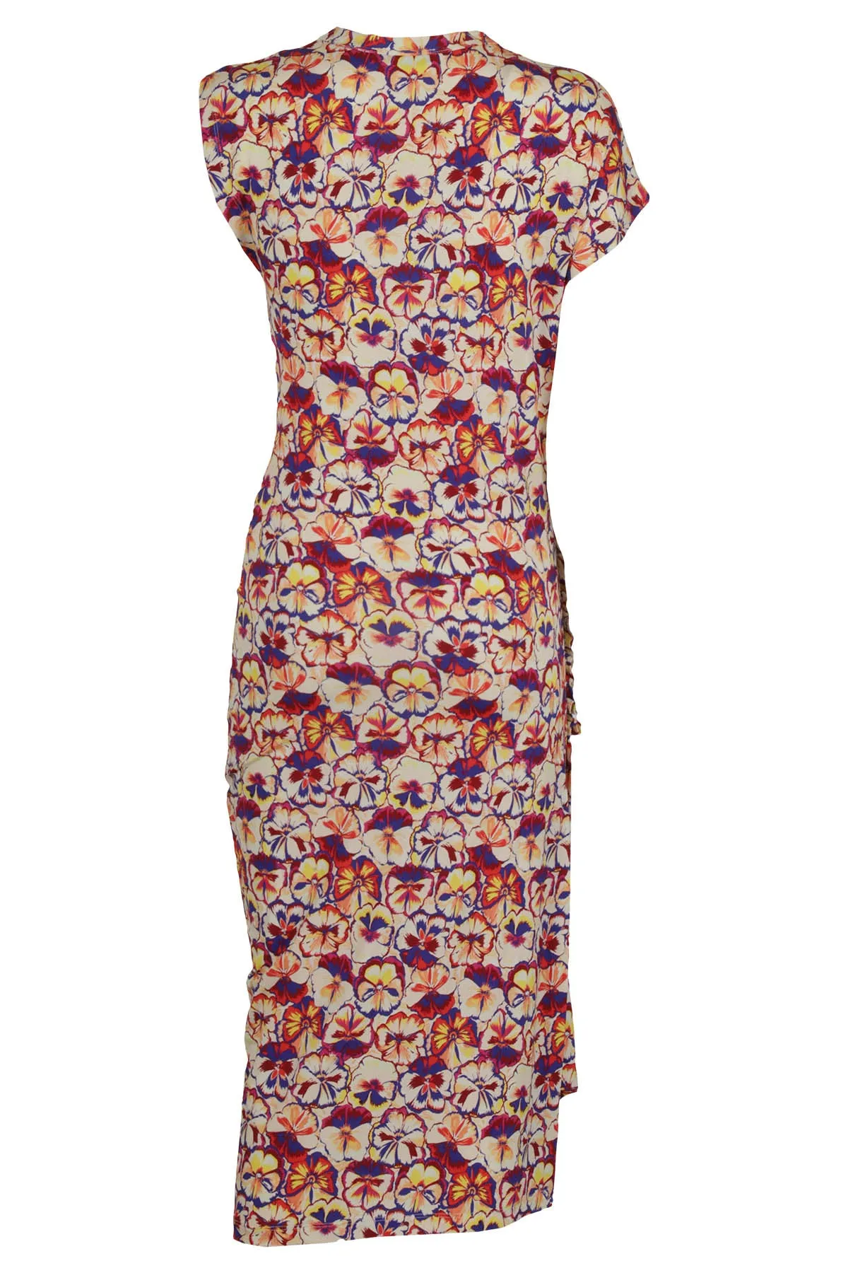 Paco Rabanne Floral-Printed Round Neck Dress