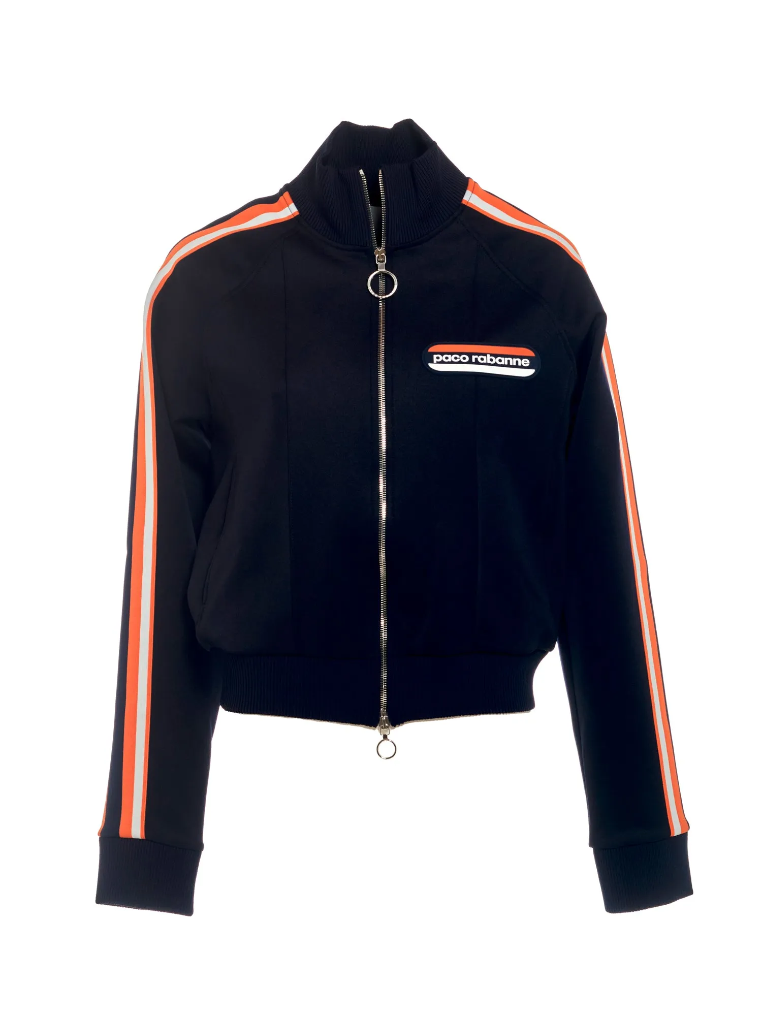 Paco Rabanne Logo Patch Zipped Jacket