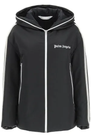 Palm Angels Logo Patch Zip-Up Jacket