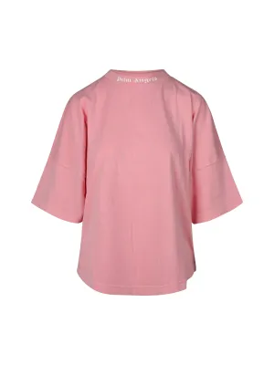 Palm Angels Logo Printed Crewneck T-Shirt